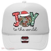 Joy To The World Disco Christmas Holiday Hat thumb 0