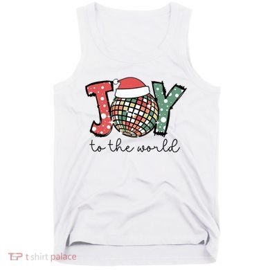 Joy To The World Disco Christmas Holiday Tank Top