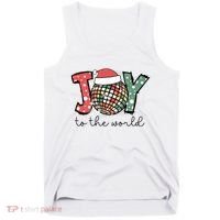 Joy To The World Disco Christmas Holiday Tank Top thumb 0