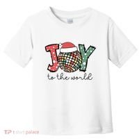 Joy To The World Disco Christmas Holiday Toddler T-Shirt thumb 0