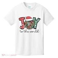 Joy To The World Disco Christmas Holiday Kids T-Shirt thumb 0
