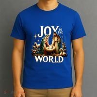 Joy To The World True Story Christmas Xmas Jesus Nativity Gift T-Shirt thumb 3