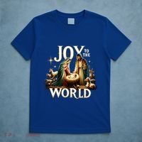 Joy To The World True Story Christmas Xmas Jesus Nativity Gift T-Shirt thumb 5