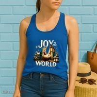 Joy To The World True Story Christmas Xmas Jesus Nativity Gift Women's Tank Top thumb 2