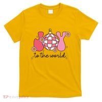 Joy To The World Cute Disco Holiday T-Shirt thumb 0