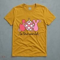 Joy To The World Cute Disco Holiday T-Shirt thumb 5