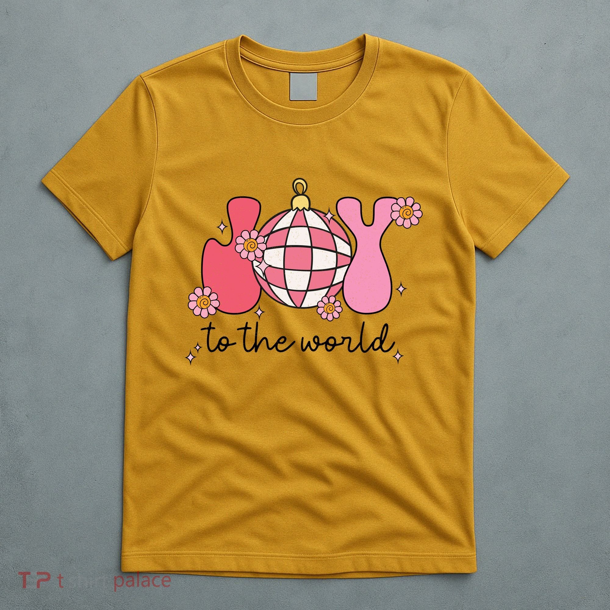 Joy To The World Cute Disco Holiday T-Shirt