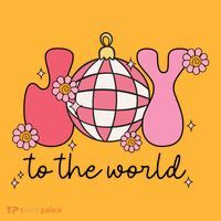 Joy To The World Cute Disco Holiday T-Shirt thumb 7