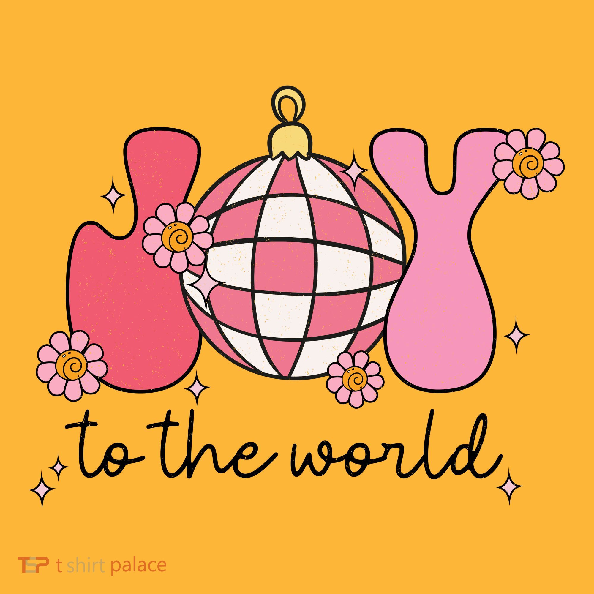 Joy To The World Cute Disco Holiday T-Shirt