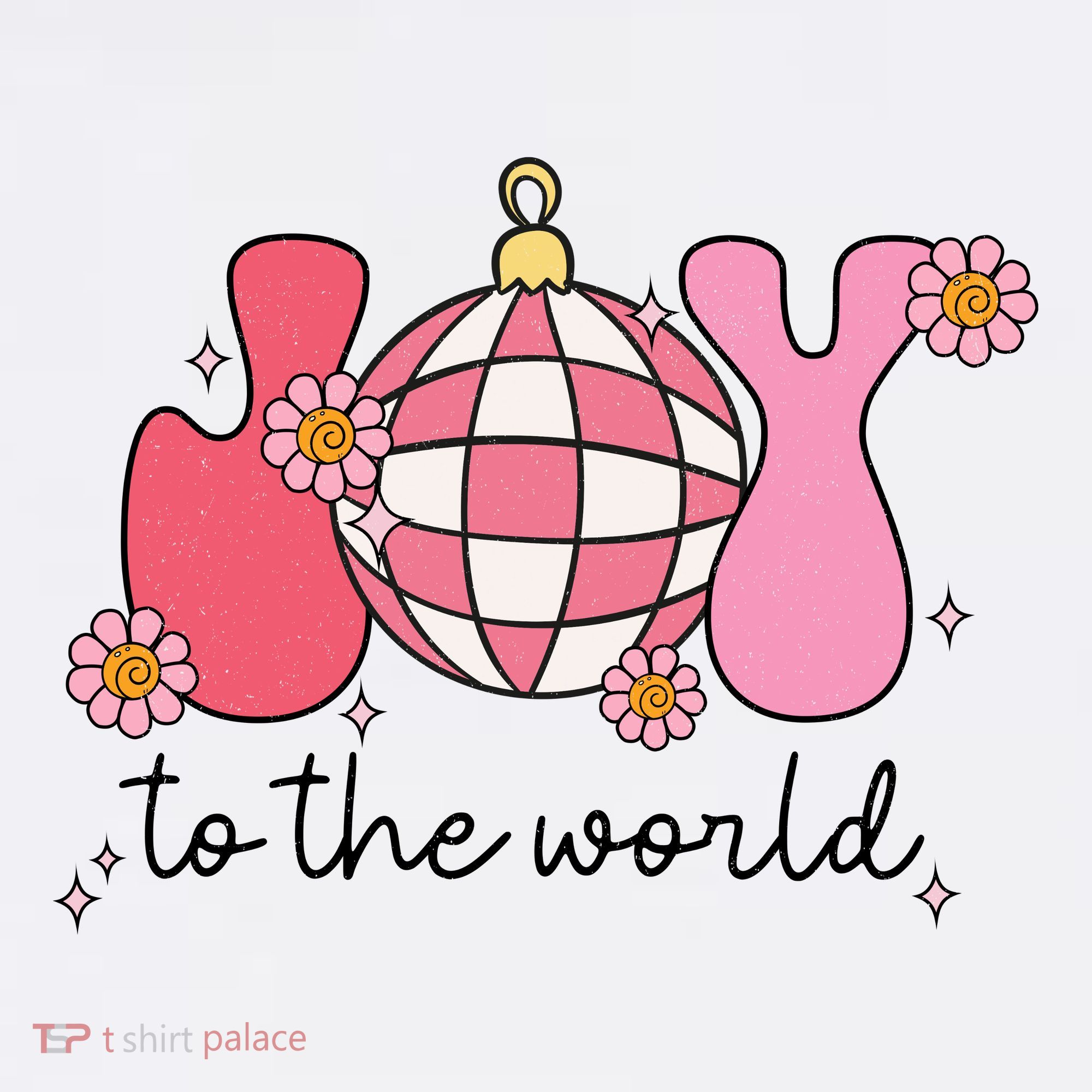Joy To The World Cute Disco Holiday Women's Hoodie