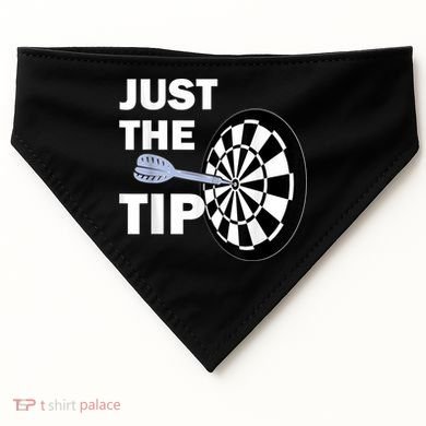 Just The Tip Please Darts Dart Player Team League Gift USA-Made Doggie Bandana