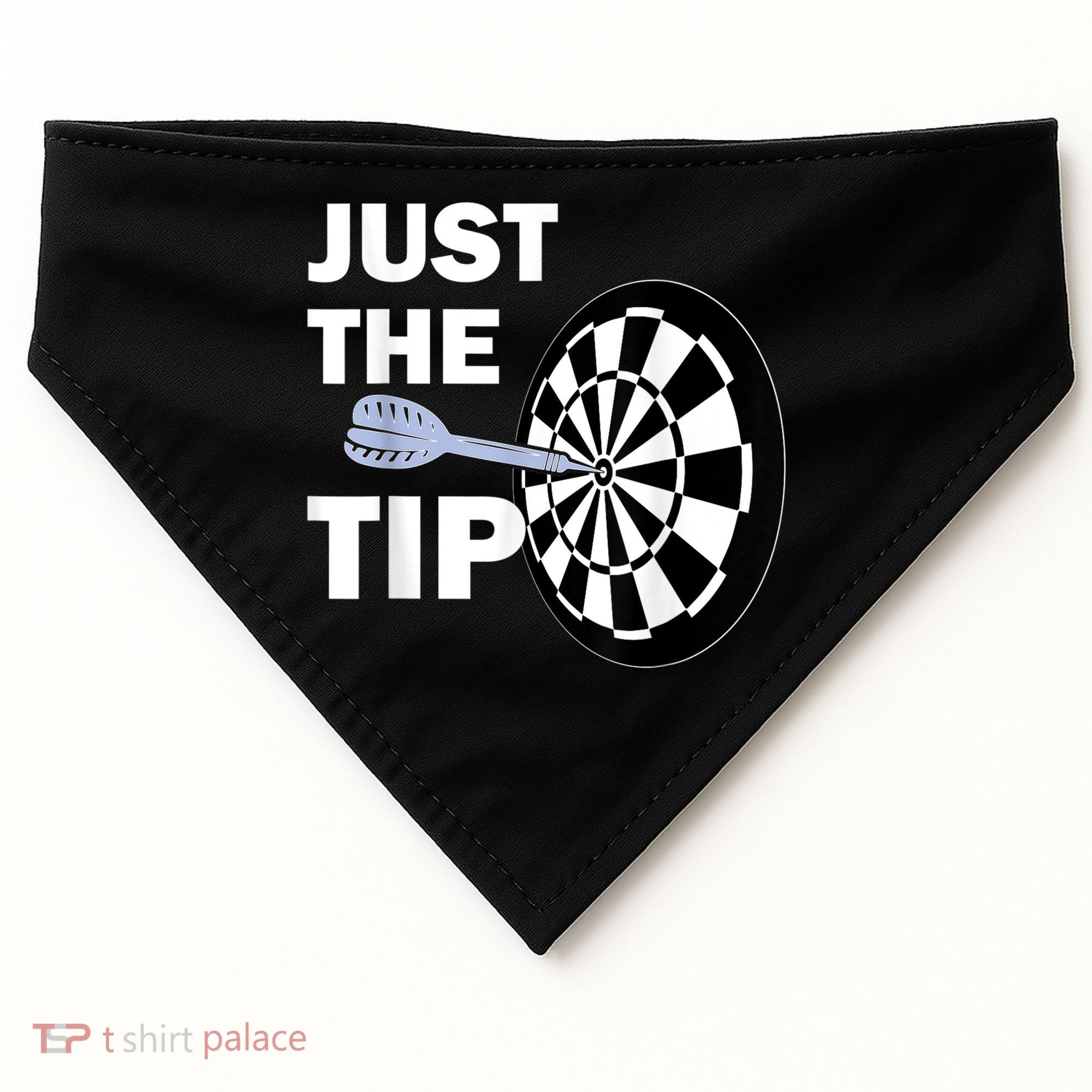 Just The Tip Please Darts Dart Player Team League Gift USA-Made Doggie Bandana