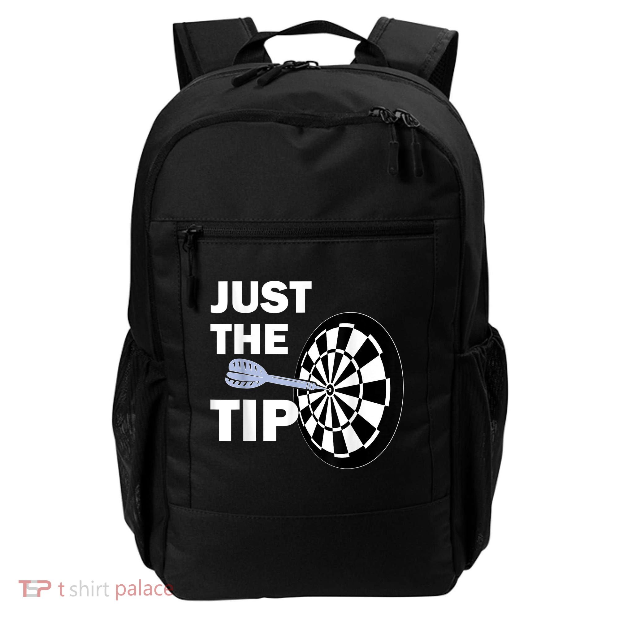 Just The Tip Please Darts Dart Player Team League Gift Backpack