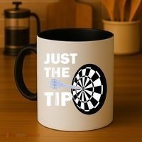 Just The Tip Please Darts Dart Player Team League Gift Coffee Mug thumb 4