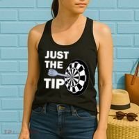 Just The Tip Please Darts Dart Player Team League Gift Women's Tank Top thumb 2