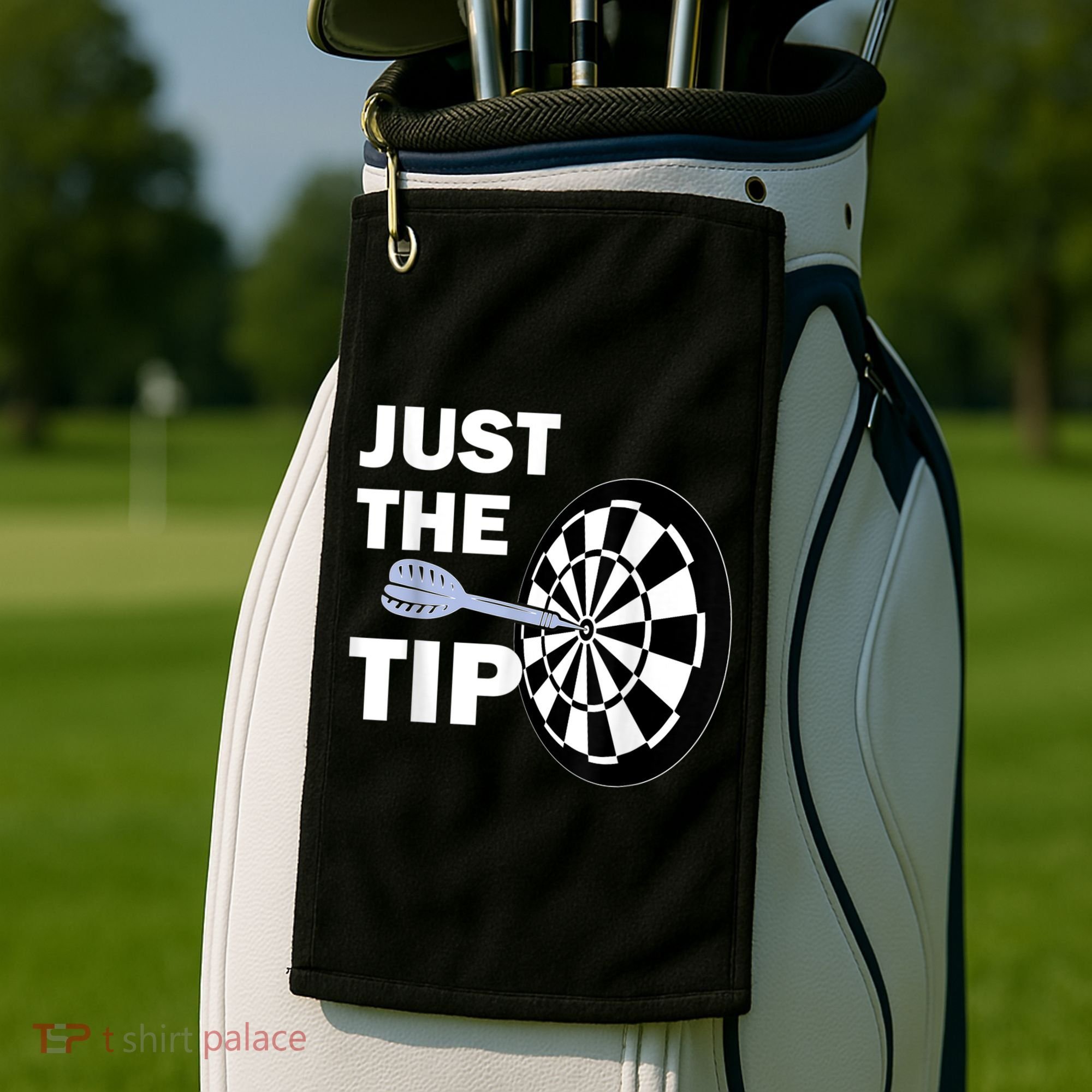 Just The Tip Please Darts Dart Player Team League Gift Golf Towel