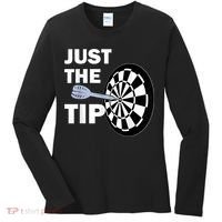 Just The Tip Please Darts Dart Player Team League Gift Women's Long Sleeve Shirt thumb 0