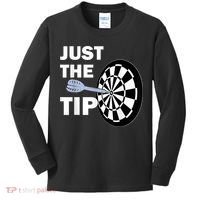 Just The Tip Please Darts Dart Player Team League Gift Kids Long Sleeve Shirt thumb 0
