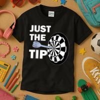 Just The Tip Please Darts Dart Player Team League Gift Kids T-Shirt thumb 3