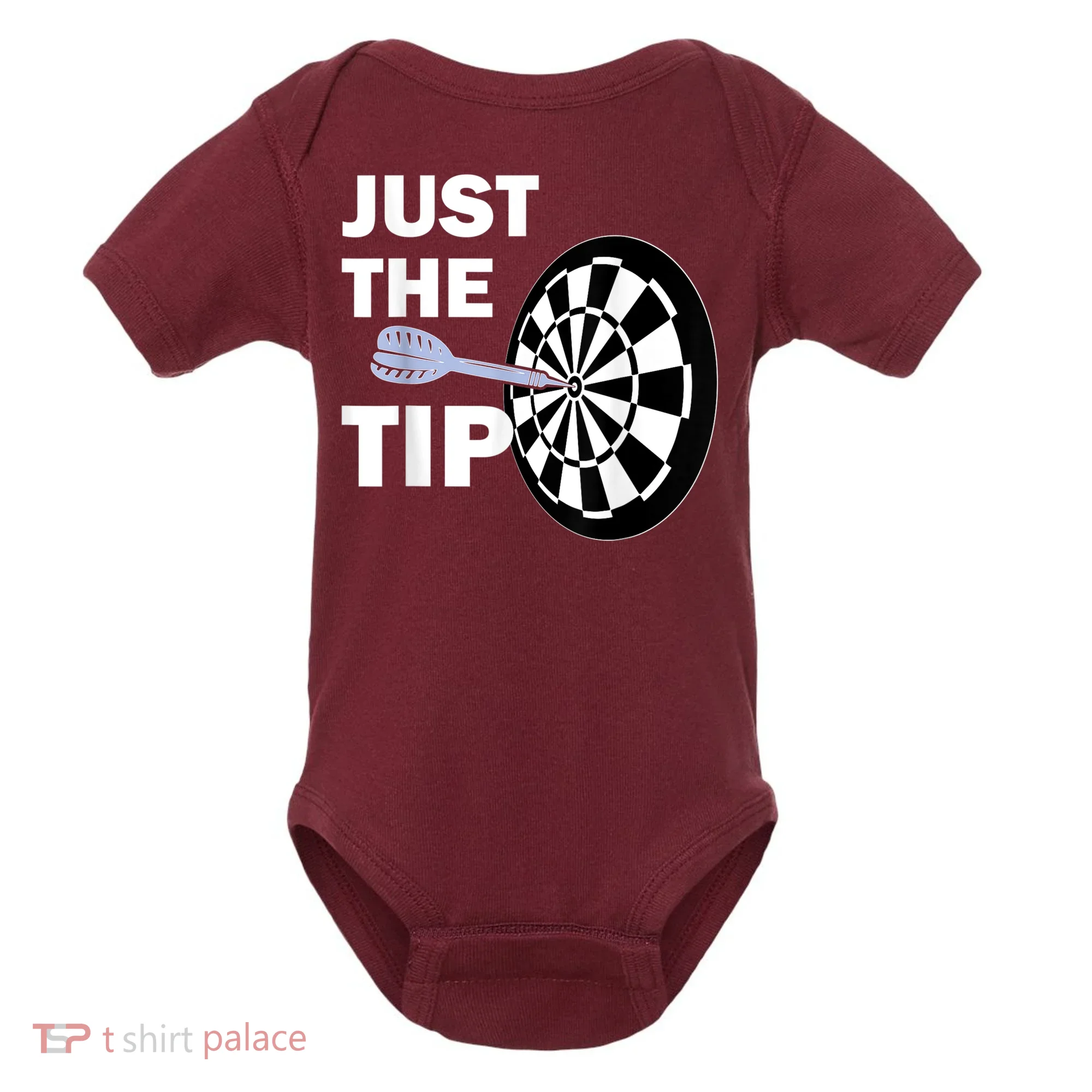 Just The Tip Please Darts Dart Player Team League Gift Baby Bodysuit