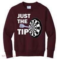 Just The Tip Please Darts Dart Player Team League Gift Kids Sweatshirt thumb 0
