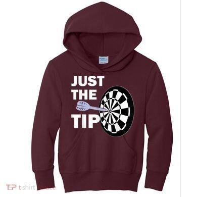 Just The Tip Please Darts Dart Player Team League Gift Kids Hoodie