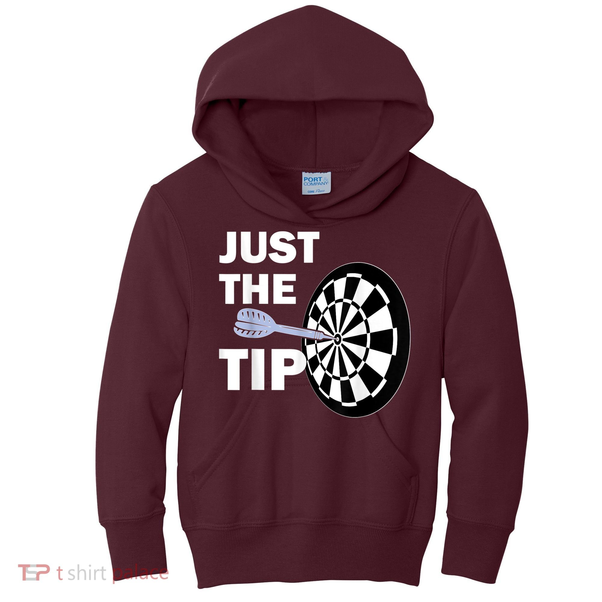 Just The Tip Please Darts Dart Player Team League Gift Kids Hoodie