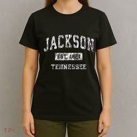 Jackson Tennessee Tn Vintage Established Sports T-Shirt thumb 4