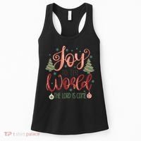 Joy To The World The Lord Is Come Christian Retro Christmas Religious Women's Tank Top thumb 0