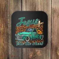 Jesus Take The Wheel Inspirational Quotes For Christian Coaster thumb 0