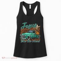 Jesus Take The Wheel Inspirational Quotes For Christian Women's Tank Top thumb 0