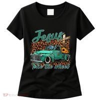 Jesus Take The Wheel Inspirational Quotes For Christian Women's T-Shirt thumb 0