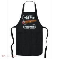 Just The Tip Cigar Smoker Funny Cigar Smoking Apron thumb 0