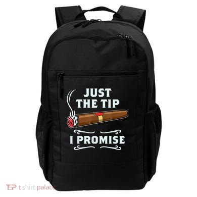 Just The Tip Cigar Smoker Funny Cigar Smoking Backpack