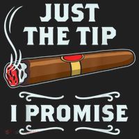 Just The Tip Cigar Smoker Funny Cigar Smoking Beanie thumb 2