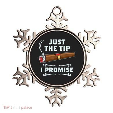 Just The Tip Cigar Smoker Funny Cigar Smoking Ornament