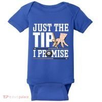 Just The Tip I Promise Billiard Pool Funny Billiard Gift Baby Bodysuit thumb 0