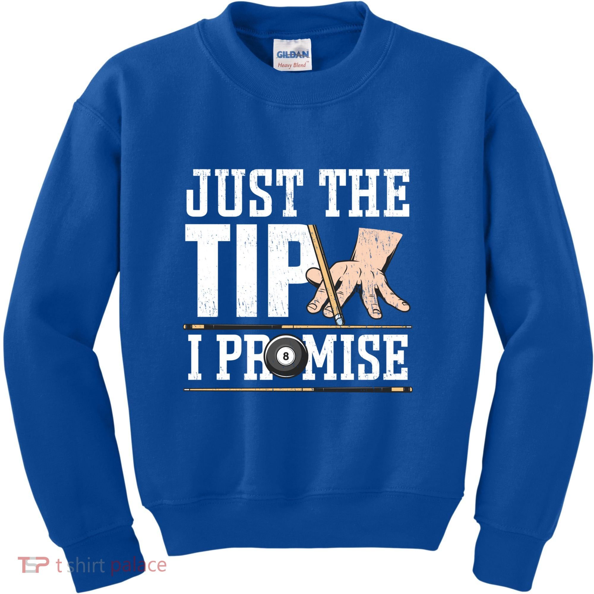 Just The Tip I Promise Billiard Pool Funny Billiard Gift Kids Sweatshirt