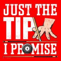 Just The Tip I Promise Billiard Pool Funny Billiard Gift Santa Hat thumb 1
