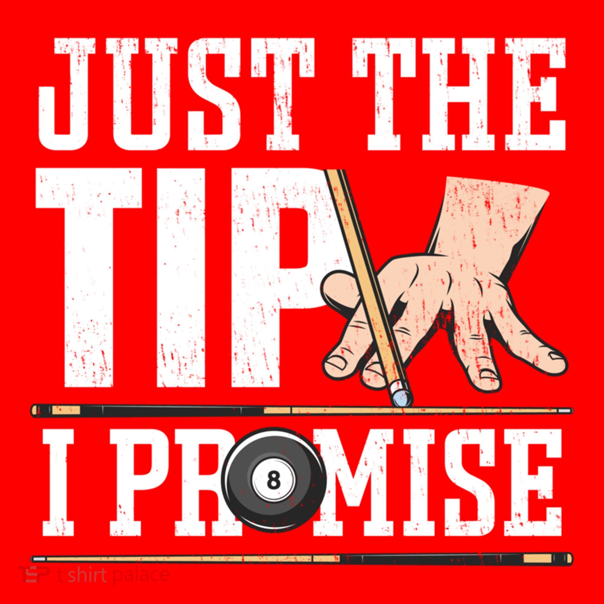 Just The Tip I Promise Billiard Pool Funny Billiard Gift Santa Hat
