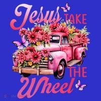 Jesus Take The A Wheel Truck God Believer Flower Christ Mousepad thumb 1