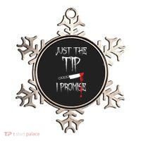 Just The Tip I Promise Funny Halloween Knife Ornament thumb 0