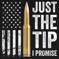 Just The Tip I Promise Funny Gun Owner Pro Guns USA Flag Women's Hoodie thumb 2
