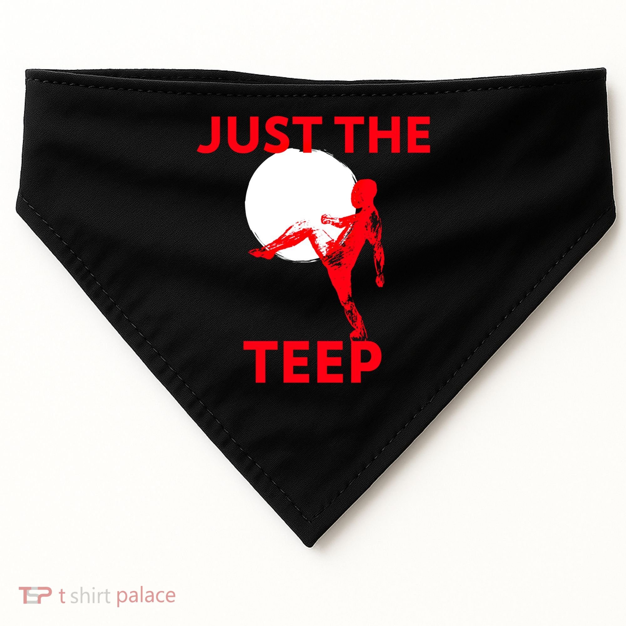 Just The Teep Muay Thai Kick Pun Mma Jiujitsu Boxing Cool Gift USA-Made Doggie Bandana
