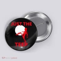 Just The Teep Muay Thai Kick Pun Mma Jiujitsu Boxing Cool Gift Button thumb 0