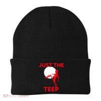 Just The Teep Muay Thai Kick Pun Mma Jiujitsu Boxing Cool Gift Beanie thumb 0