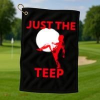Just The Teep Muay Thai Kick Pun Mma Jiujitsu Boxing Cool Gift Golf Towel thumb 1