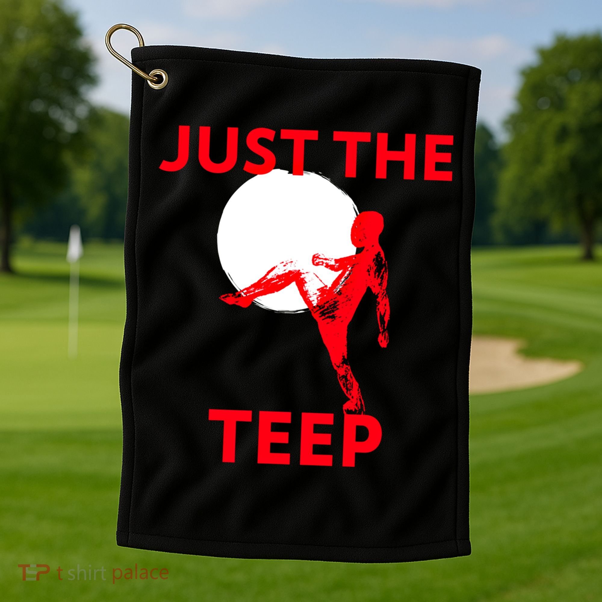 Just The Teep Muay Thai Kick Pun Mma Jiujitsu Boxing Cool Gift Golf Towel