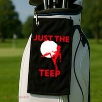 Just The Teep Muay Thai Kick Pun Mma Jiujitsu Boxing Cool Gift Golf Towel thumb 2