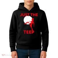 Just The Teep Muay Thai Kick Pun Mma Jiujitsu Boxing Cool Gift Kids Hoodie thumb 4